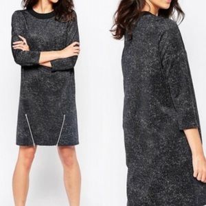 ASOS Vera Mode Eloise 3/4 Side Zip Sweater Dress